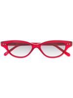 Linda Farrow lunettes de soleil à monture papillon - Rouge - thumbnail