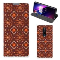 OnePlus 8 | Hoesje met Magneet | Batik Brown
