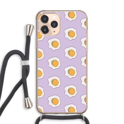 Bacon to my eggs #1: iPhone 11 Pro Max Transparant Hoesje met koord