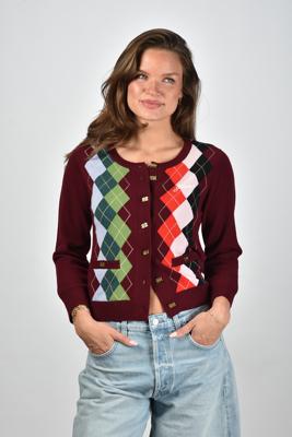 Ganni vest K2532 tawny port