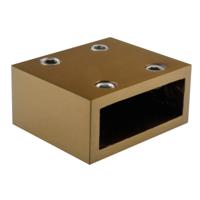 BRAUER Wanddeel PVD goud geborsteld