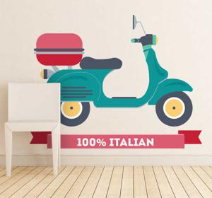 Italiaans scooter sticker