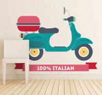 Italiaans scooter sticker - thumbnail