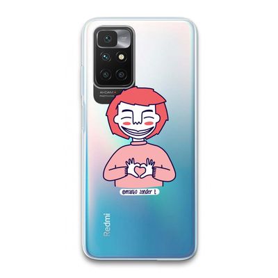 Hartje: Xiaomi Redmi 10 Transparant Hoesje