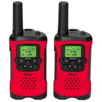 Alecto FR115RD - Set van twee walkie talkies voor kinderen, 7 KM bereik, rood/zwart