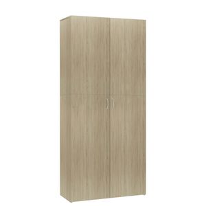 vidaXL Schoenenkast 80x35,5x180 cm bewerkt hout sonoma eikenkleurig