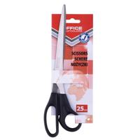 OFFICE products schaar, 25 cm, rechts en links, scherpe punt, zwart, blister van 1 stuk