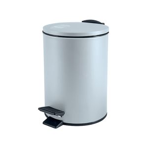Spirella Pedaalemmer Cannes - ijsblauw - 5 liter - metaal - L20 x H27 cm - soft-close - toilet/badkamer   -