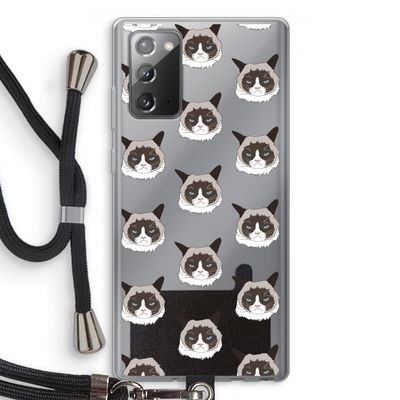 It's a Purrr Case: Samsung Galaxy Note 20 / Note 20 5G Transparant Hoesje met koord