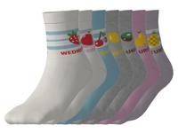 esmara 7 Paar kinder sokken (blauw/grijs/wit/paars, 31-34)
