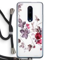 Mooie bloemen: OnePlus 7 Pro Transparant Hoesje met koord