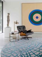 Louis de Poortere - Rond vloerkleed Dedalo Mad Men 9203 Blue Marine - 240 rond