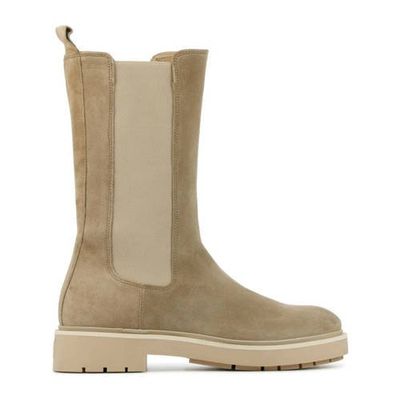 Via Vai 5510069 hoge suède chelsea boots beige