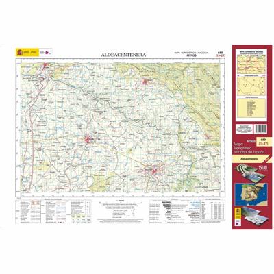 Topografische kaart 680 MT50 Aldeacentenera | CNIG - Instituto Geográfico Nacional1