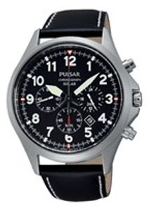 Horlogeband Pulsar VS75-X001 / PX5007X1 / PH101X Leder Zwart 22mm
