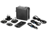 HP 65W Smart Travel AC Adapter netvoeding & inverter Auto Zwart - thumbnail