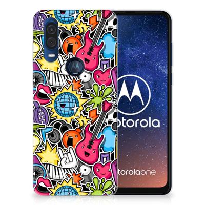 Motorola One Vision | Sillicone Back Cover | Punk Rock Motorola One Vision | Sillicone Back Cover | Punk Rock