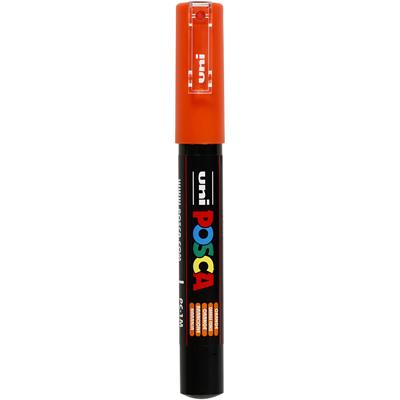 Uni-Posca Posca marker, afm pc-1m, lijndikte 0,7 mm, extra-fijn, oranje, 1 stuk