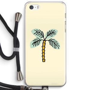 Palmboom: iPhone 5 / 5S / SE Transparant Hoesje met koord
