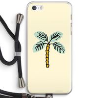 Palmboom: iPhone 5 / 5S / SE Transparant Hoesje met koord