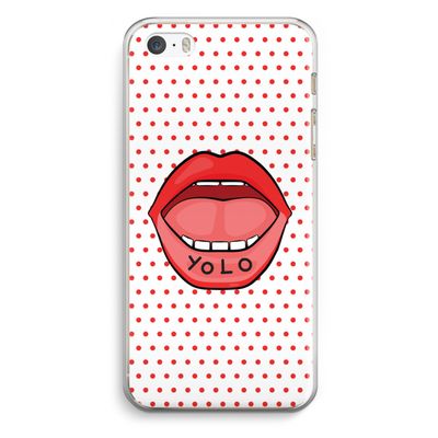 Yolo Denise: iPhone 5 / 5S / SE Transparant Hoesje