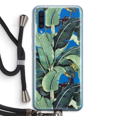 Bananenbladeren: Samsung Galaxy A50 Transparant Hoesje met koord