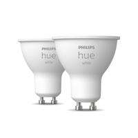 Philips Lighting Hue LED-lamp (2 stuks) 871951434014500 Energielabel: F (A - G) Hue White GU10 Doppelpack 2x400lm GU10 10.4 W Warmwit Energielabel: F (A - G)