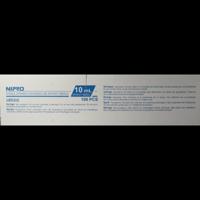Nipro Injectiespuit luer 10ml 3-delig 100 Stuks