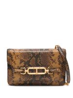 TOM FORD Whitney snakeskin-effect cross body bag - Marron - thumbnail