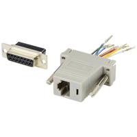 TRU COMPONENTS D-sub adapter D-sub bus 15-polig - RJ45-bus 1 stuk(s)