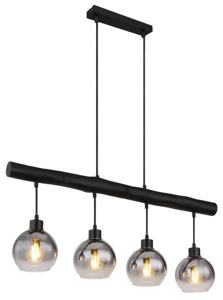 Globo Hanglamp Moitas 4-lichts zwart 15656-4HB