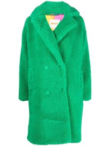 Apparis manteau croisé en fourrure artificielle - Vert