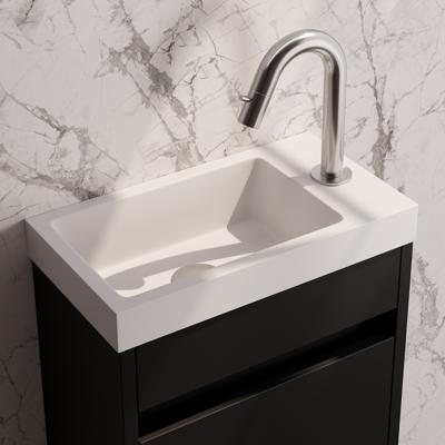 Opbouw Fonteinkraan Brauer Brushed Edition Met Gebogen Uitloop RVS Geborsteld PVD Brauer