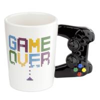 Koffie/thee mok voor Gamers - game over - console handvat - keramiek - 400 ml