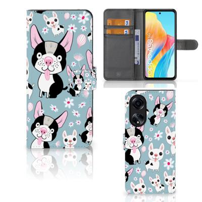 OPPO A98 5G | Telefoonhoesje | Met pasjeshouder | Hondjes