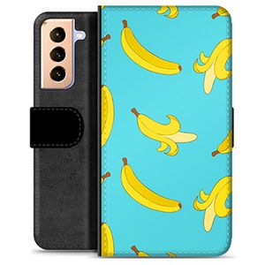 Samsung Galaxy S21+ 5G Premium Wallet Hoesje - Bananen