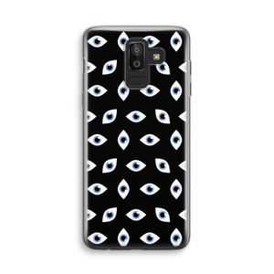 Eyes pattern: Samsung Galaxy J8 (2018) Transparant Hoesje