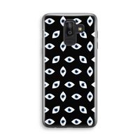 Eyes pattern: Samsung Galaxy J8 (2018) Transparant Hoesje
