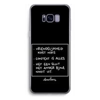 Mijn Motto's: Samsung Galaxy S8 Plus Transparant Hoesje