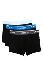 Lacoste lot de trois boxers à bande logo - Noir