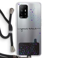Sterren: Oppo A94 5G Transparant Hoesje met koord Sterren: Oppo A94 5G Transparant Hoesje met koord