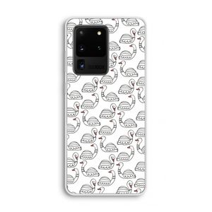 Zwanen: Samsung Galaxy S20 Ultra Transparant Hoesje