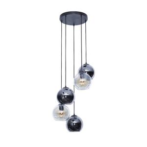 Hoyz - Hanglamp 5L Bubbles Bicolore - Getrapt - Artic zwart