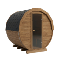 Thermowood houtgestookte barrelsauna - 4 personen