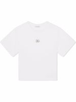 Dolce & Gabbana Kids t-shirt en coton à logo DG - Blanc - thumbnail