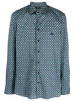 ETRO chemise en coton stretch à imprimé graphique - Bleu