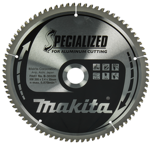 Makita Accessoires Afkortzaagblad Aluminium | Specialized 260x30x2,4 80T -5g - B-33320 - B-33320