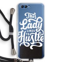 Hustle Lady: Honor 10 Transparant Hoesje met koord