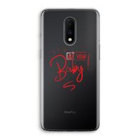 Not Your Baby: OnePlus 7 Transparant Hoesje