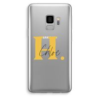 Amber Script: Samsung Galaxy S9 Transparant Hoesje